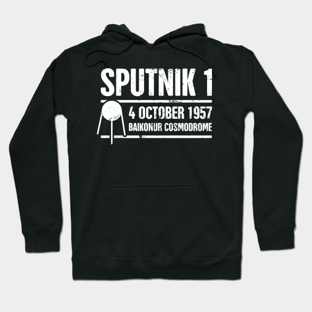 Sputnik | Soviet Union USSR Russian Space Program Hoodie by MeatMan